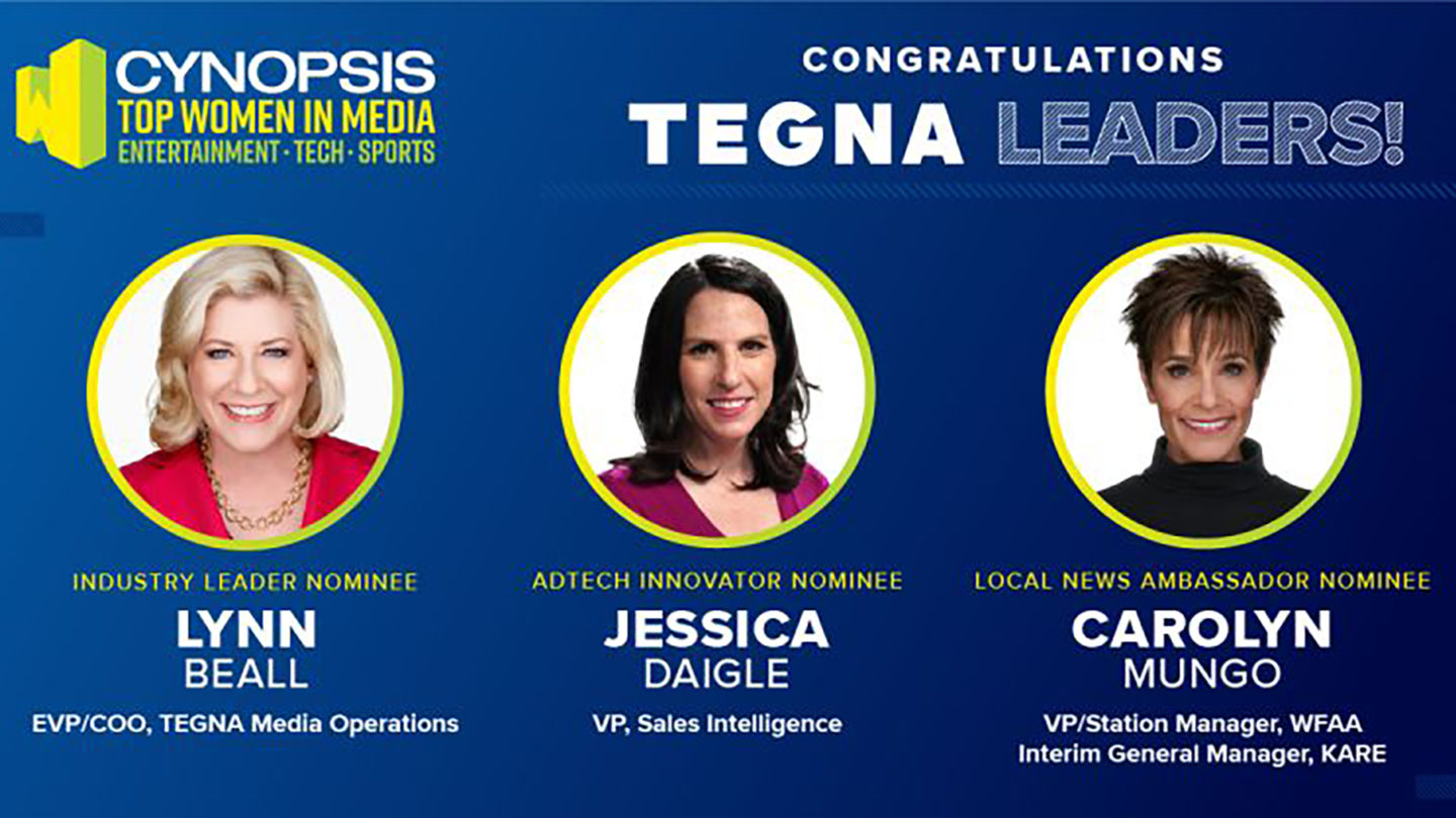TEGNA Leaders Nominated for the Cynopsis Top Women in Media Awards image