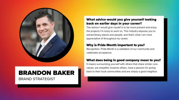 Brandon Baker, Pride Month