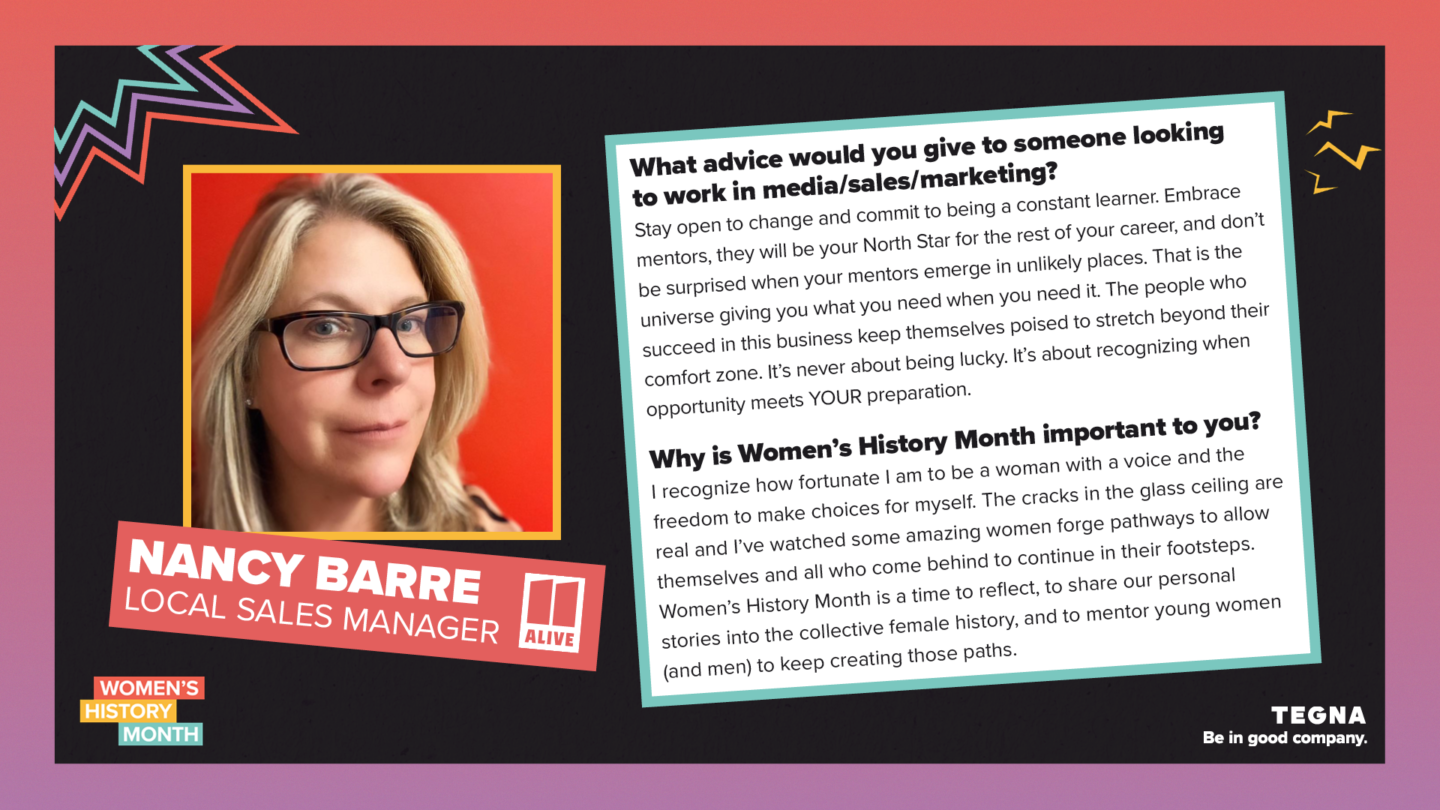 Celebrating Women’s History Month with Nancy Barre, Local Sales Manager at 11Alive  image